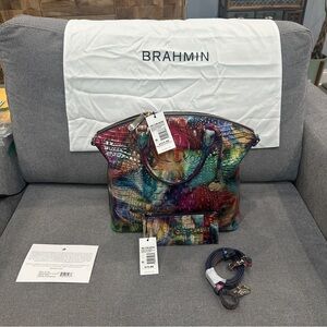 Brahmin Colorful Textured Tote